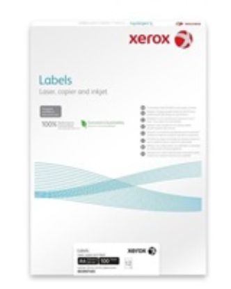 Obrázek Xerox Papír samolepící štítky - Labels 2UP 201 x 148, 5 (100 listů, A4)