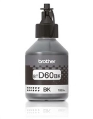 Obrázek BROTHER INK BT- D60BK black pro T4xx, T5xx, T7xx, T9xx cca 6000 stránek, bezpigmentový - INKTANK