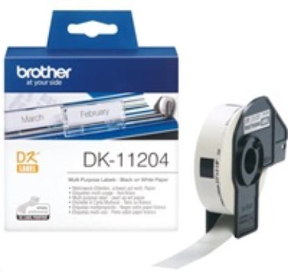Obrázek BROTHER DK- 11204 Multi Purpose Labels 17 x 54mm (400 ks)