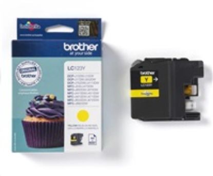 Obrázek BROTHER INK LC- 123Y yellow cca 600