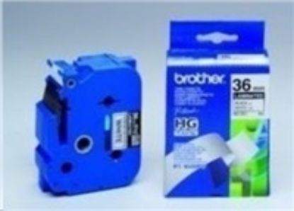 Obrázek BROTHER HGE261V5 Labelling Supplies, 36mm Black/ White (5 pcs Pack) High Grade Tape