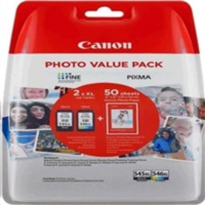 Obrázek Canon CARTRIDGE PG- 545XL/ CL- 546XL SEC - fotopapír + GP- 501 (50 listů) multipack pro Pixma MG a Pixma TS…