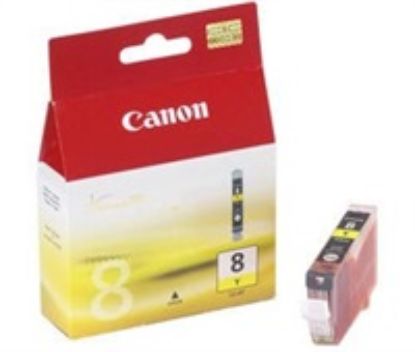 Obrázek Canon CARTRIDGE CLI- 8Y žlutá pro iX4000, 5000, MP- 500, MP- 800, PIXMA iP300, 3500, iP4200, 4300, iP4500, iP…
