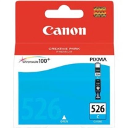 Obrázek Canon CARTRIDGE CLI- 526C azurová pro Pixma IP4850, IX6520, IX6550, MG5120, MG5150, MG5170, MG5250, MG…
