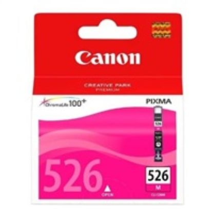 Obrázek Canon CARTRIDGE CLI- 526M purpurová pro Pixma IP4850, IX6520, IX6550, MG5120, MG5150, MG5170, MG5250, MG6170 (437 str.)