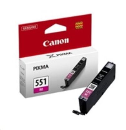 Obrázek Canon CARTRIDGE CLI- 551M purpurová pro Pixma iP, Pixma iX, Pixma MG a Pixma MX 6850, 725x, 925, 8750 (319 str.)