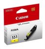 Obrázek Canon CARTRIDGE CLI- 551Y žlutá pro Pixma iP, Pixma iX, Pixma MG a Pixma MX 6850, 725x, 925, 8750 (300 str.)
