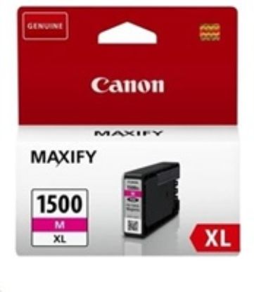 Obrázek Canon CARTRIDGE PGI- 1500XL M purpurová pro Maxify MB2050, MB2150, MB2350, MB2750 a MB2755 (780 str.)