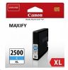 Obrázek Canon CARTRIDGE PGI- 2500XL C azurová pro Maxify iB4050, iB4150, MB5050, MB5150, MB5155, MB5350, MB5450, MB…