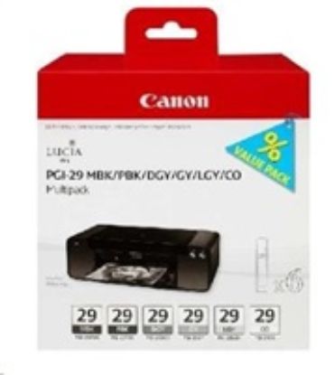 Obrázek Canon CARTRIDGE PGI- 29 MBK/ PBK/ DGY/ GY/ LGY/ CO MULTI- PACK pro PIXMA Pro 1