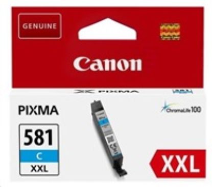 Obrázek Canon CARTRIDGE CLI- 581XXL azurová pro PIXMA TS615x, TS625x, TS635x, TR7550, TS815x (820str.)