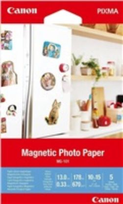 Obrázek Canon magnetický fotopapír MG- 101, 10 x 15cm, 5 listů v balení, 670 g/ m