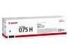 Obrázek Canon TONER 075 H M purpurová pro i- SENSYS LBP646Cdw, LBP647Cdw, MF664Cdw, MF667Cdw (2500 str.)