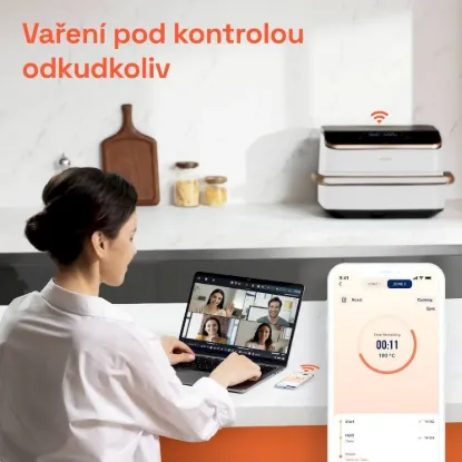 Obrázek Cosori TF101S Dual blaze TwinFry 10l hozkovzdušná fritéza - bílá