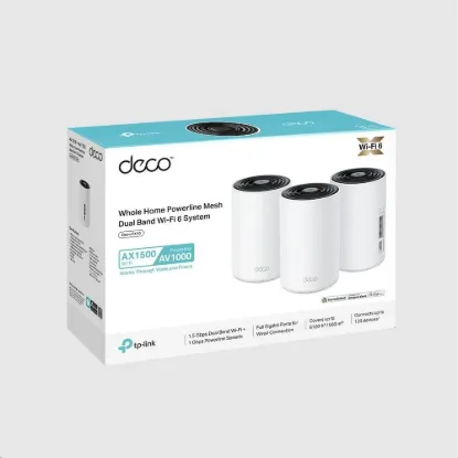Obrázek TP- Link Deco PX10(3- pack) WiFi6 Powerline Mesh (AX1500, AV1000, 2, 4GHz/ 5GHz, 3xGbELAN/ WAN)