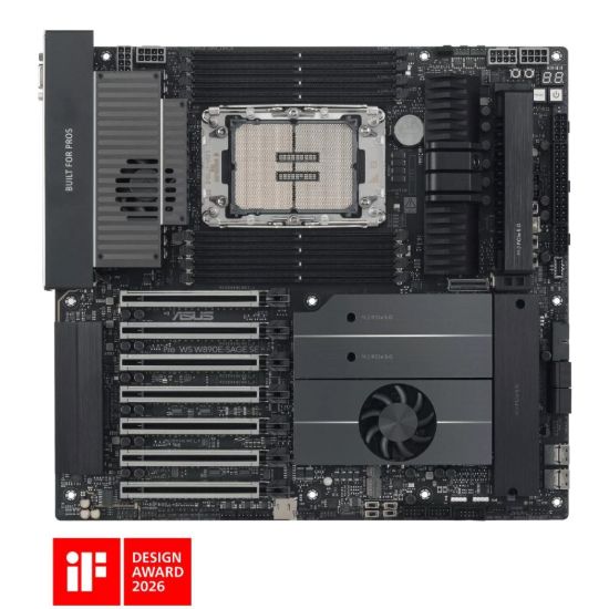 Obrázek ASUS MB PRO WS W890E- SAGE SE, Intel W890, 8xDDR5, 1xVGA, 2xUSB4, EEB