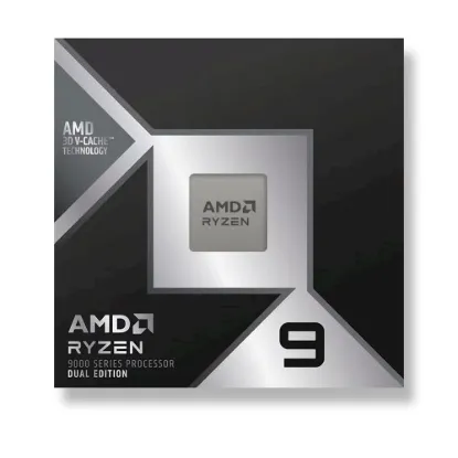 Obrázek CPU AMD RYZEN 9 9950 x 3D2, 16- core, až 5.6GHz, 208MB cache, 200 W, AMD Radeon Graphics, socket AM5, BOX, bez chladiče