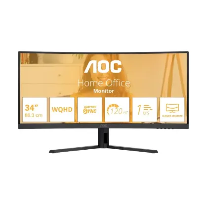 Obrázek AOC MT VA LCD WLED 34" CU34B3E - 3440 x 1440, 120 Hz, 1xHDMI, DP, Zakřivený