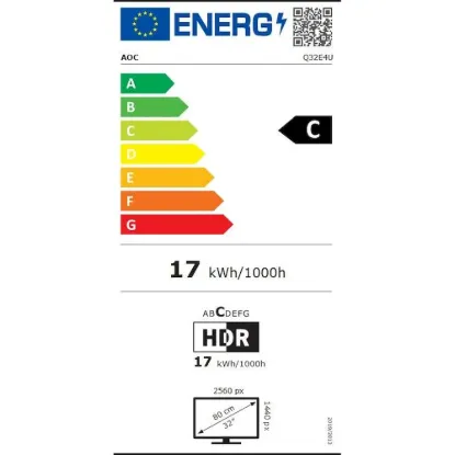 Obrázek AOC MT IPS LCD WLED 23, 8" 24E3QAF - IPS panel, 1920 x 1080, HDMI, DP, repro, pivot