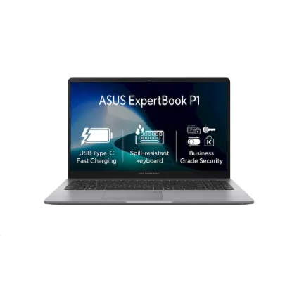 Obrázek ASUS NTB ExpertBook P1 (P1503CVA- C38512), Core 3 100U, 15.6" 1920 x 1080, 8 GB, 512 GB SSD, UHD, No OS, Gray