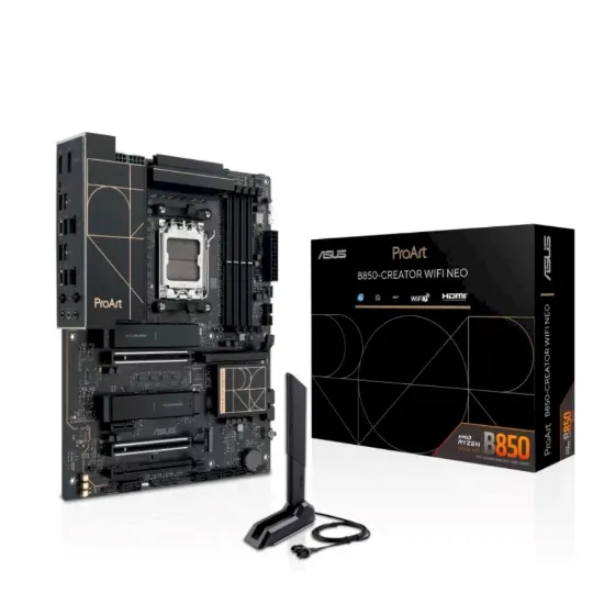Obrázek ASUS MB Sc AM5 ProArt B850- CREATOR WIFI NEO, AMD B850, 4xDDR5, 1xHDMI, 1xDP, 1xUSB- C