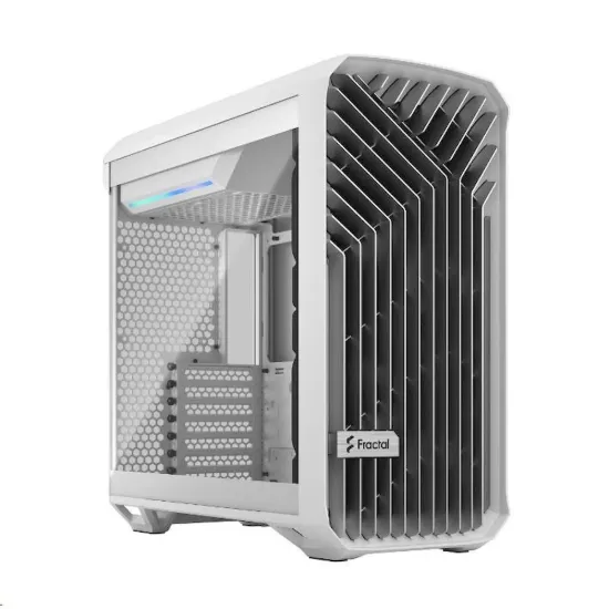 Obrázek FRACTAL DESIGN skříň Torrent Compact White TG Clear Tint, USB 3.1 Type- C, 2x USB 3.0, bez zdroje, E- ATX