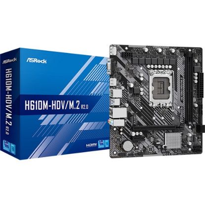 Obrázek ASRock MB Sc LGA1700 H610M- HDV/ M.2 R2.0, Intel H610, 2xDDR4, 1xDP, 1xHDMI, 1xVGA, mATX