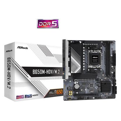 Obrázek ASRock MB Sc AM5 B650M- HDV/ M.2, AMD B650, 2xDDR5, 1xDP, 1xHDMI, mATX
