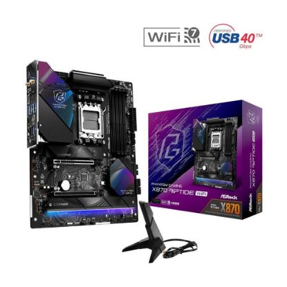 Obrázek ASRock MB Sc AM5 X870 RIPTIDE WIFI, AMD X870, 4xDDR5, 1xHDMI, 2xUSB4, WI- FI