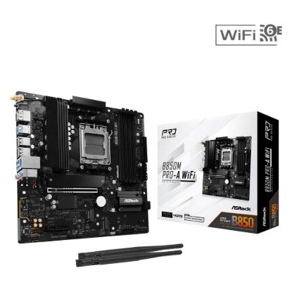 Obrázek ASRock MB Sc AM5 B850M PRO- A WIFI, AMD B850, 4xDDR5, 1xDP, 1xHDMI, WiFi, mATX