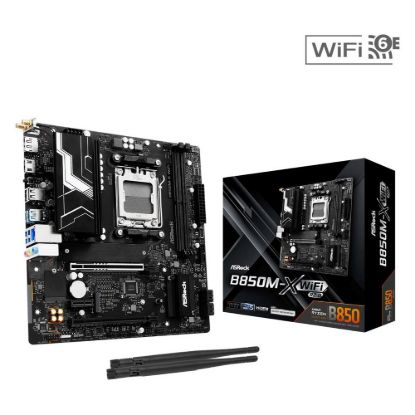Obrázek ASRock MB Sc AM5 B850M- X WIFI R2.0, AMD B850, 2xDDR5, 1xDP, 1xHDMI, WiFi, mATX