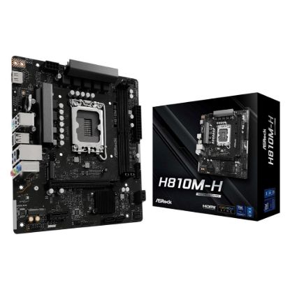 Obrázek ASRock MB Sc LGA1851 H810M- H, Intel H810, 2xDDR5, 1xHDMI, mATX