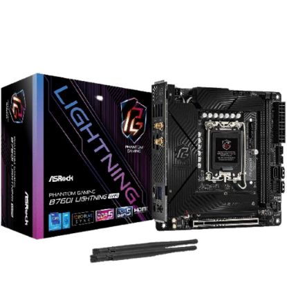 Obrázek ASRock MB Sc LGA1700 B760I Lightning WiFi, Intel B760, 2xDDR5, 1xDP, 1xHDMI, mini- ITX