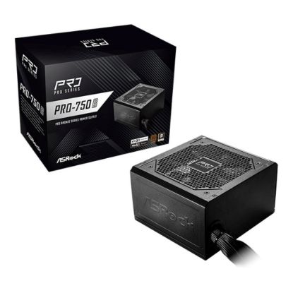 Obrázek ASROCK zdroj PRO- 750B, 750 W, 80Plus Bronze, 120 mm, ATX 3.1