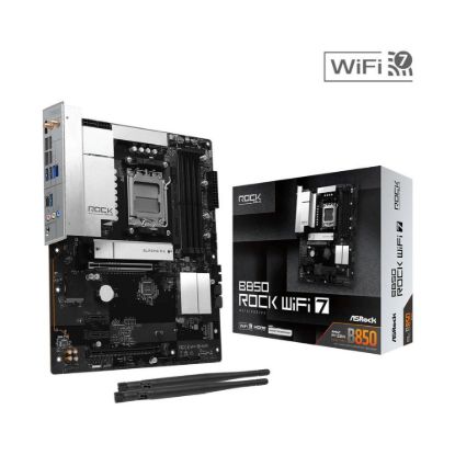 Obrázek ASRock MB Sc AM5 B850 Rock WiFi 7, AMD B850, 4xDDR5, 1xHDMI, WiFi, mATX