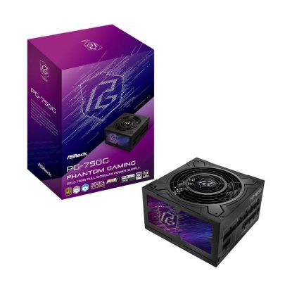 Obrázek ASROCK zdroj PG- 750G, 750 W, 80Plus Gold, 135 mm, ATX 3.1