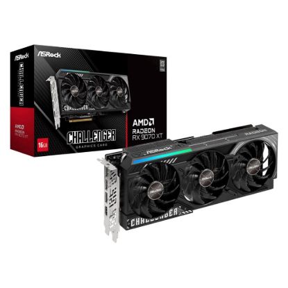 Obrázek ASRock VGA AMD Radeon RX 9070 XT Challenger 16 GB, RX 9070 XT, 16 GB GDDR6, 3xDP, 1x HDMI