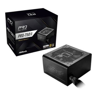 Obrázek ASROCK zdroj PRO- 750G, 750 W, 80Plus Gold, 120 mm, ATX 3.1