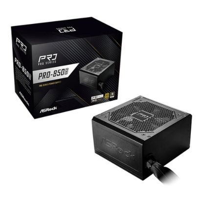 Obrázek ASROCK zdroj PRO- 850G, 850 W, 80Plus Gold, 120 mm, ATX 3.1