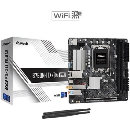 Obrázek ASRock MB Sc LGA1700 B760M- ITX/ D4 WiFi, Intel B760, 2xDDR4, 1xDP, 1xHDMI, mini- ITX