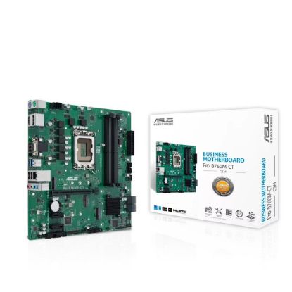 Obrázek ASUS MB Sc LGA1700 PRO B760M- CT- CSM, Intel B760, 4xDDR5, 2xDP, 1xHDMI, 1xVGA, mATX