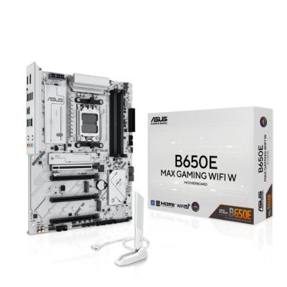 Obrázek ASUS MB Sc AM5 B650E MAX GAMING WIFI W, AMD B650, 4xDDR5, 1xDP, 1xHDMI, WiFi