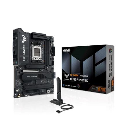 Obrázek ASUS MB Sc AM5 TUF GAMING X870E- PLUS WIFI7, AMD X870E, 4xDDR5, 2xUSB- C 4.0, 1xHDMI