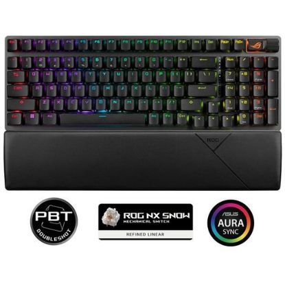 Obrázek ASUS klávesnice ROG Strix Scope II 96 Wireless (ROG NX Snow) - CZ/ SK