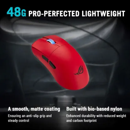 Obrázek ASUS Herní myš ROG Harpe II Ace, Bezdrátová, červená