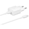 Obrázek Samsung cestovní nabíječka EP- T1510XWE, PD, 15 W, kabel USB- C, bílá