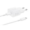 Obrázek Samsung síťová nabíječka EP- T2510XWE + kabel USB- C, 25 W, bílá