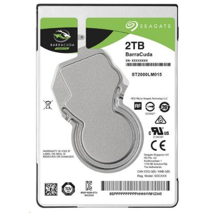 Obrázek SEAGATE HDD 2 TB BARRACUDA, 2.5", SATAIII, 5400 RPM, Cache 128MB, 7mm