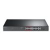 Obrázek TP- Link CCTV switch TL- SL1218MP (16 x 100Mb/ s, 2xGbE/ 2xSFP combo uplink, 16xPoE+, 250 W)