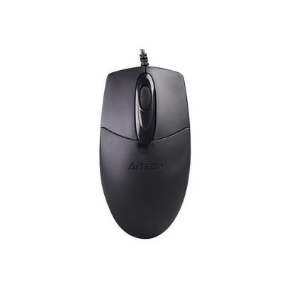 Obrázek A4tech myš OP- 720, 1 kolečko, 3 tlačítka, USB, černá